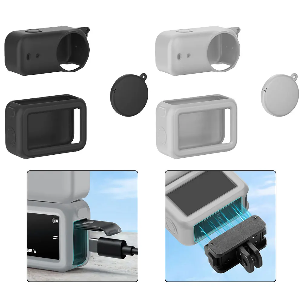 Soft Silicone Protective Case For DJI OSMO-NANO Silicone Cover Lens Cover Silicone Case Sports Action Video Cameras Part