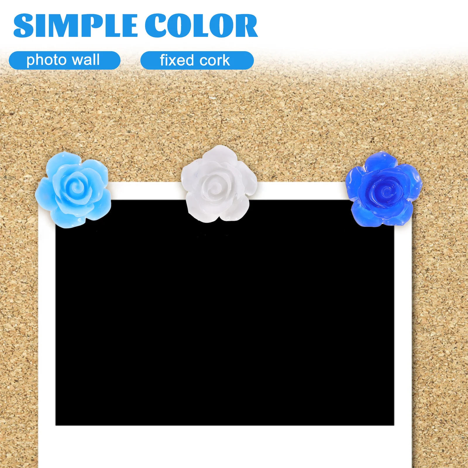 30 قطعة دبابيس ضغط على شكل زهرة ملونة قابلة لإعادة الاستخدام ملحقات خريطة المكتب المنزلي مسامير مدمجة للوحة الإعلانات يوميًا