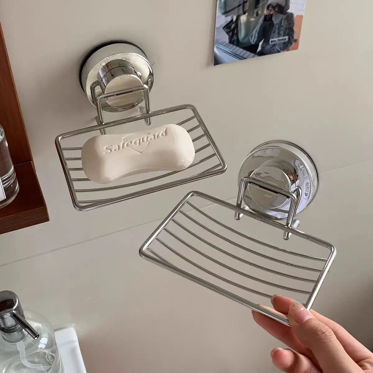 Strongest Practical design ! Stainless Steel Soap Dishes Rust-resistant Saver Basket For Bathroom Shower Soap Holder Case Brand