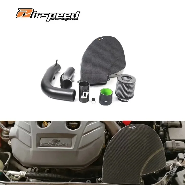 High Quality Dry Carbon Fiber Cold Air Intake System Kits Air Intake Pipe Air Filter For Ford Mondeo 2.0T Intake System