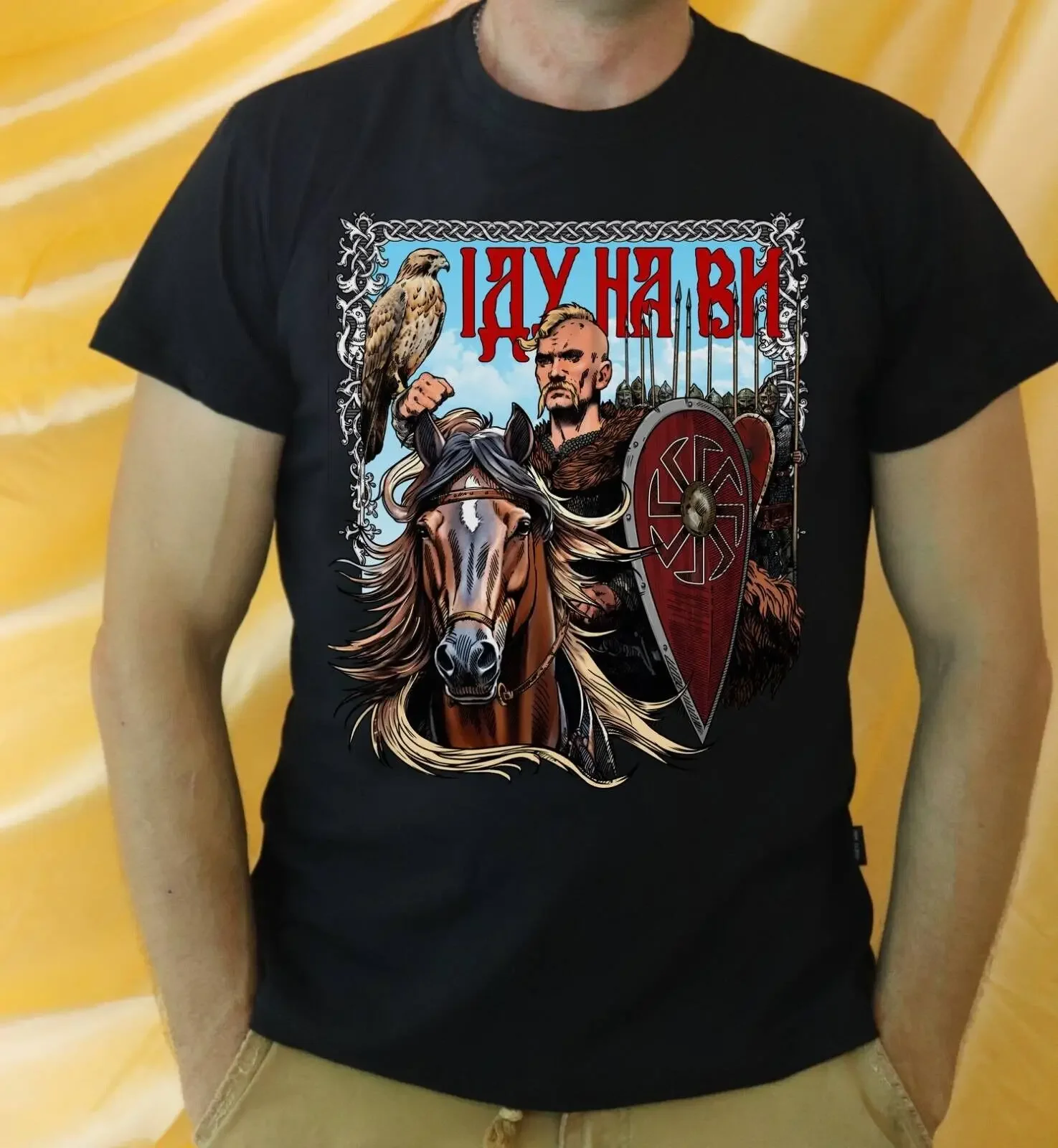 Grand Prince of Kyiv Svyatoslav Khorobry T-Shirt 100% Cotton O-Neck Short Sleeve Summer Casual Mens T-shirt Size S-3XL