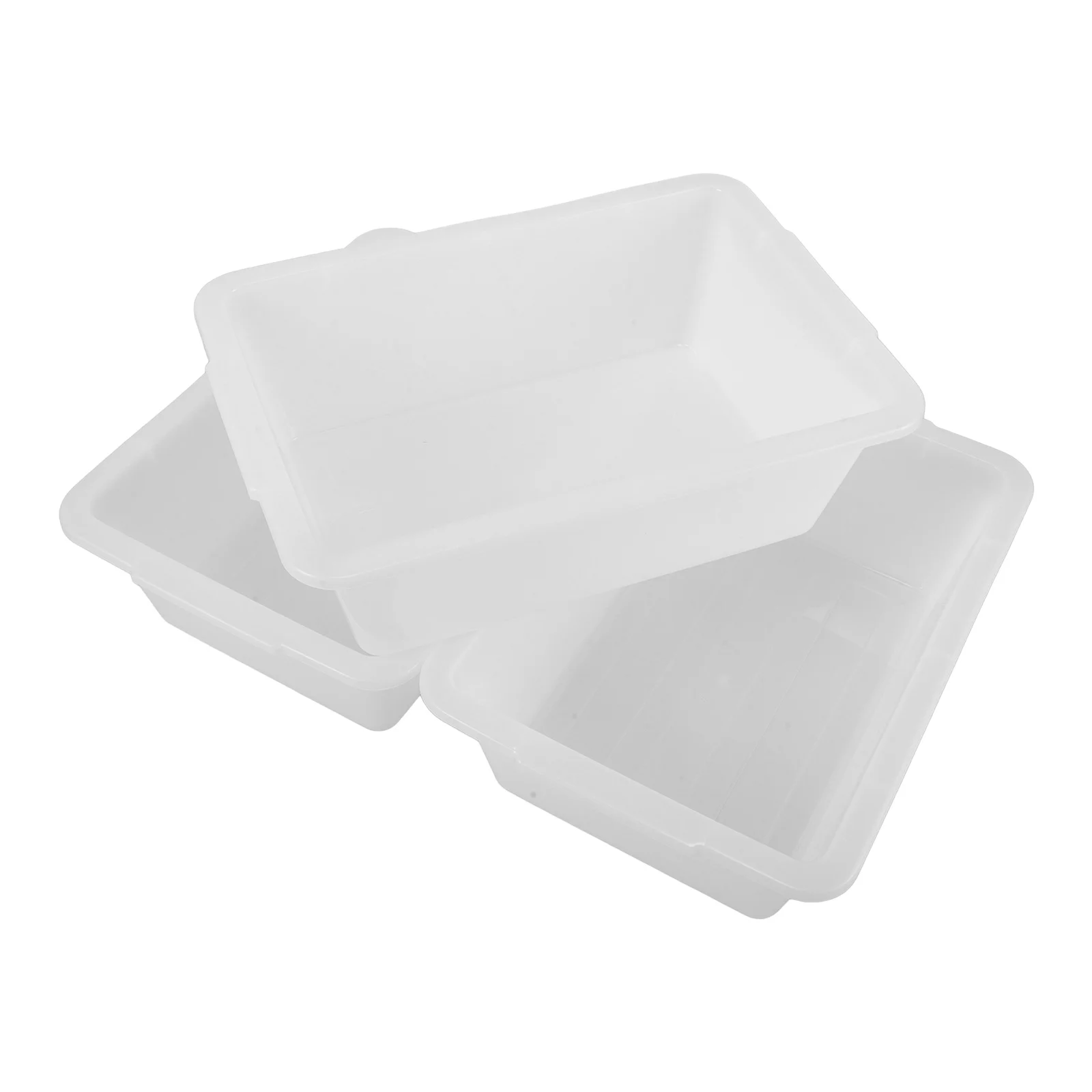 Borsa commerciale rettangolare in plastica per vasca da autobus multiuso da 3 pezzi per espositore per rettangolo