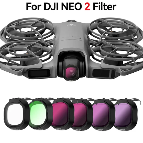 Kit de filtro de lente ND para DJI NEO 2, lente protectora UV CPL ND8/16/32/64/ ND8/16/32/64PL ND64PL, accesorio de polarización para Dron
