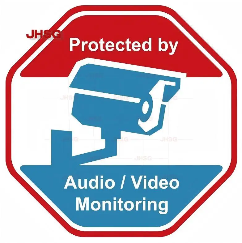 

Camera Warning Sign Car Bumper Stickers - Waterproof Vinyl - Customizable