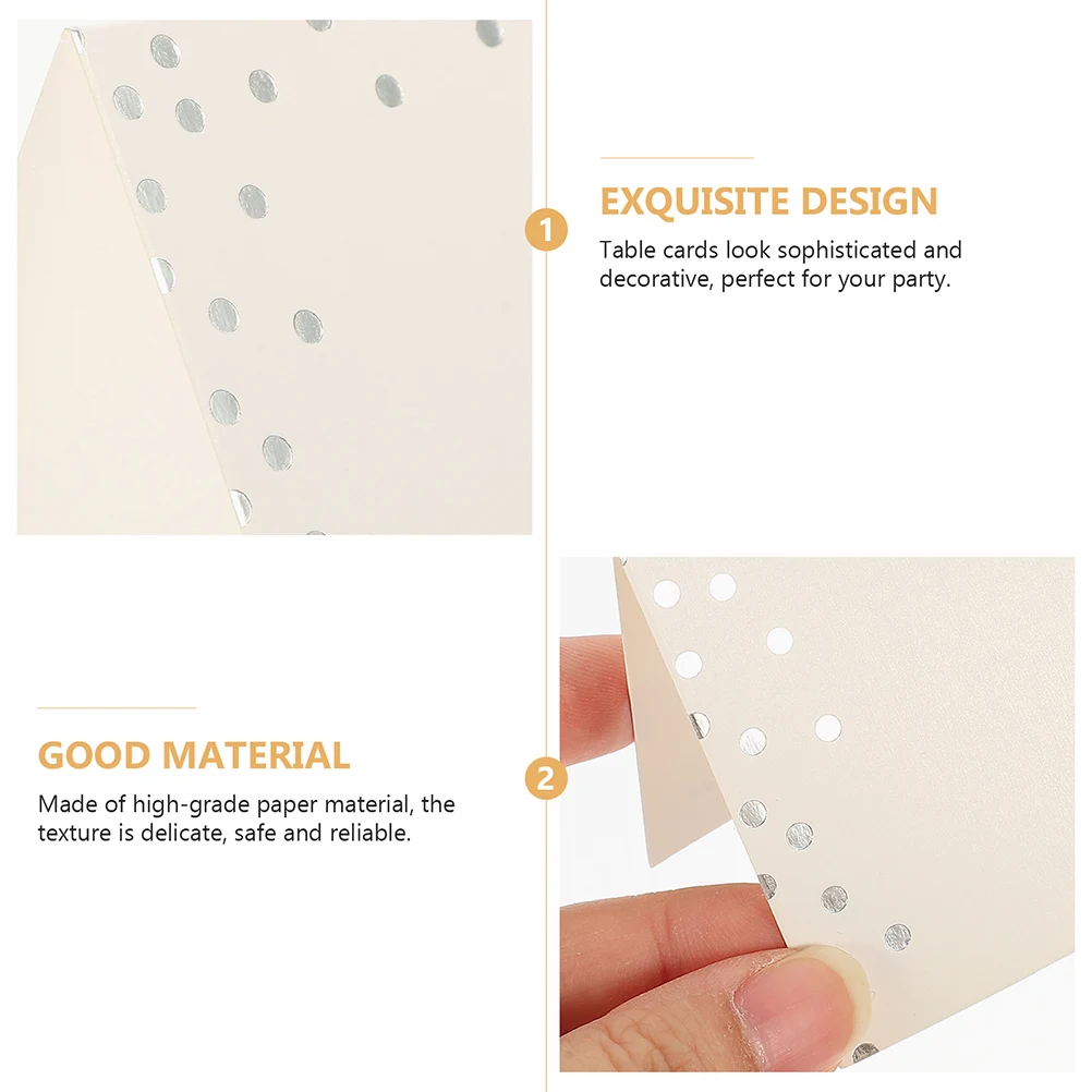 

100pcs Printing Wedding Seat Labels Blank Tent For Parties Banquet Table Sign Party Place Cards Cards
