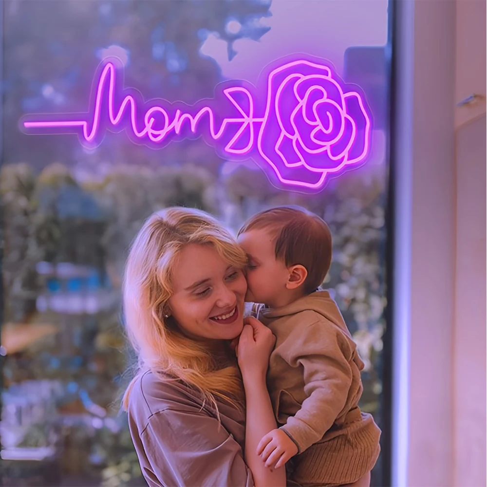 Private LED Neon Sign Customizable Store Name Business Logo Light for Wedding Party Room Decor Anime DIY Mother's Day Gift