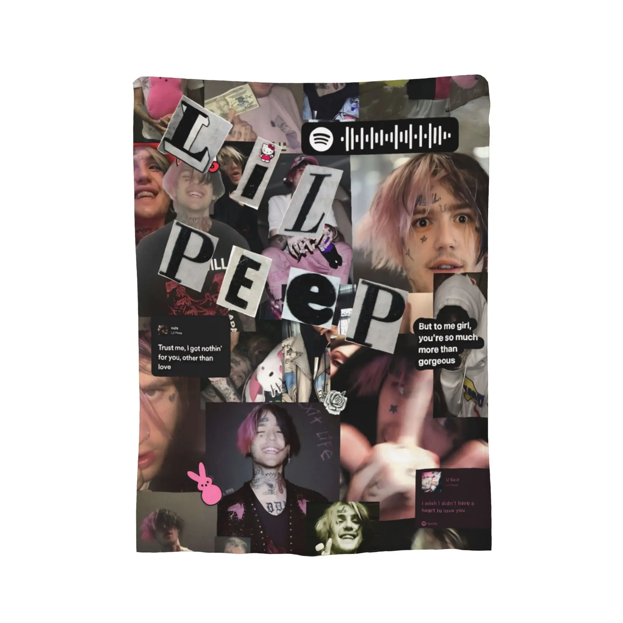 سوبر لينة ليل اللمحة كول مغني الراب رمي بطانية قسط الفانيلا الصوف خفيفة الوزن بطانية سرير مريحة الدافئة البطانيات كل موسم استخدام #2