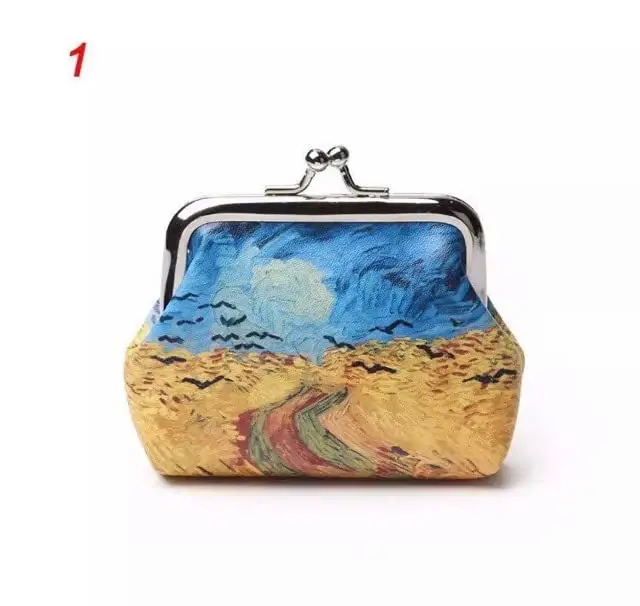 

Van Gogh Coin Purse With Clasp| Starry Night Novelty Coin Purse-1 Pc