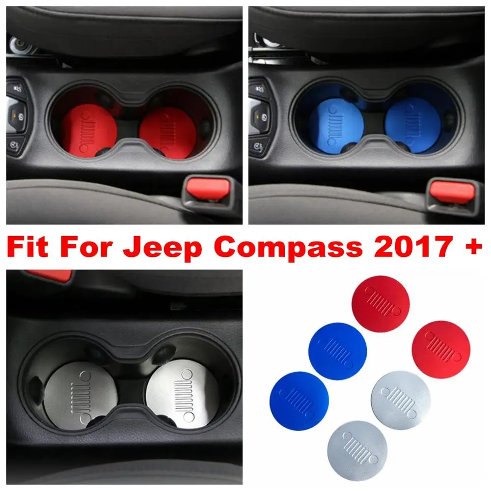 

Car Creative Water Coaster Interior Mat Door Slot Pad Car Decoration Storage Mat For Jeep Compass 2017 - 2021 Metal Interior