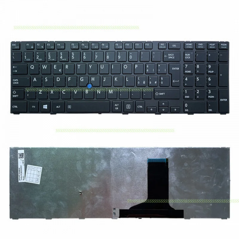 Y+Teclado sin retroiluminación para Toshiba TECRA W50-A-116 A50-A-1DN A50-A italiano-EE. UU.