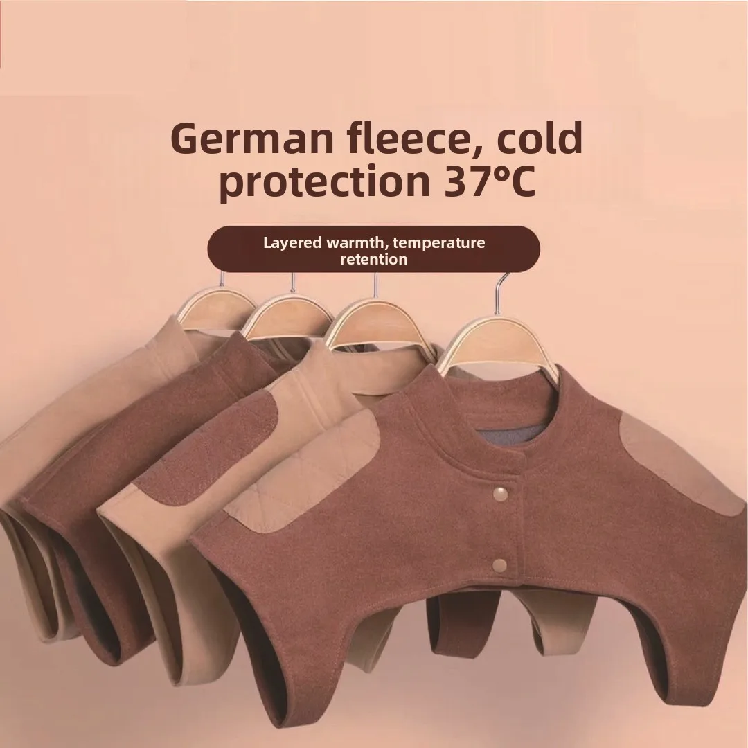 German Velvet Shoulder Wrap for Sleeping Neck Warmth Prevention Autumn Winter Middle Aged And Elderly Warmth Women Postpartum...