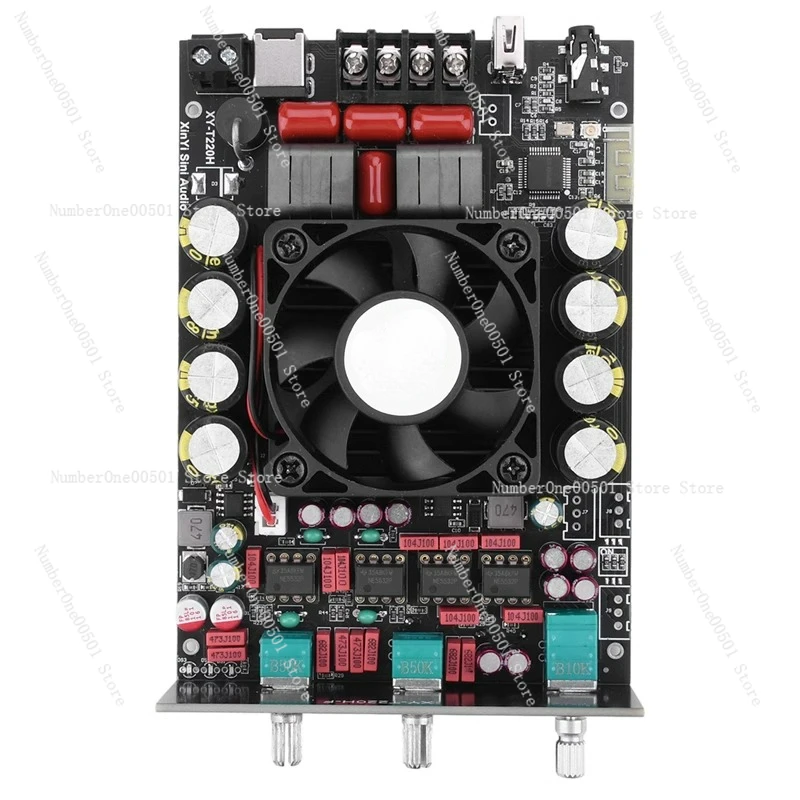 XY-T220h Fancier Grade Bluetooth Audio Amplifier Board Module High Bass Adjustment Dual Channel Stereo 220w