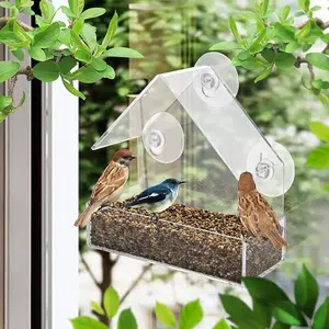 Transparentes Fenster wilder Vogelhäuschen, abnehmbare Saugnäpfe, Garten und Gartengarten -Schieber, Haus und Haus 8 Hauptverkaufs -Acryl -Schiebetür - №6