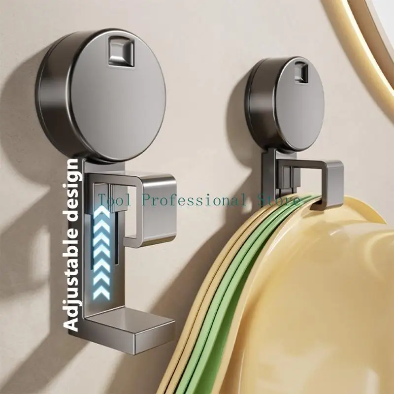 57QF Wall Mounted Washbasin Holder Suction Cup Towel Hook No Punching Washbasin Hook Bathroom Basin Organizers Enduring