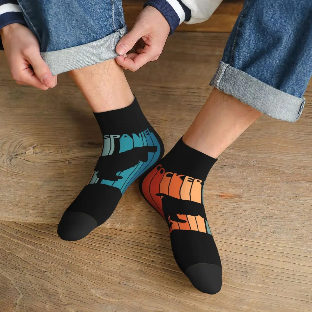 

Винтажные подарочные носки владельца кокера-спаниеля в стиле Харадзюку, супер мягкие чулки, всесезонные носки, аксессуары для подарков унисекс