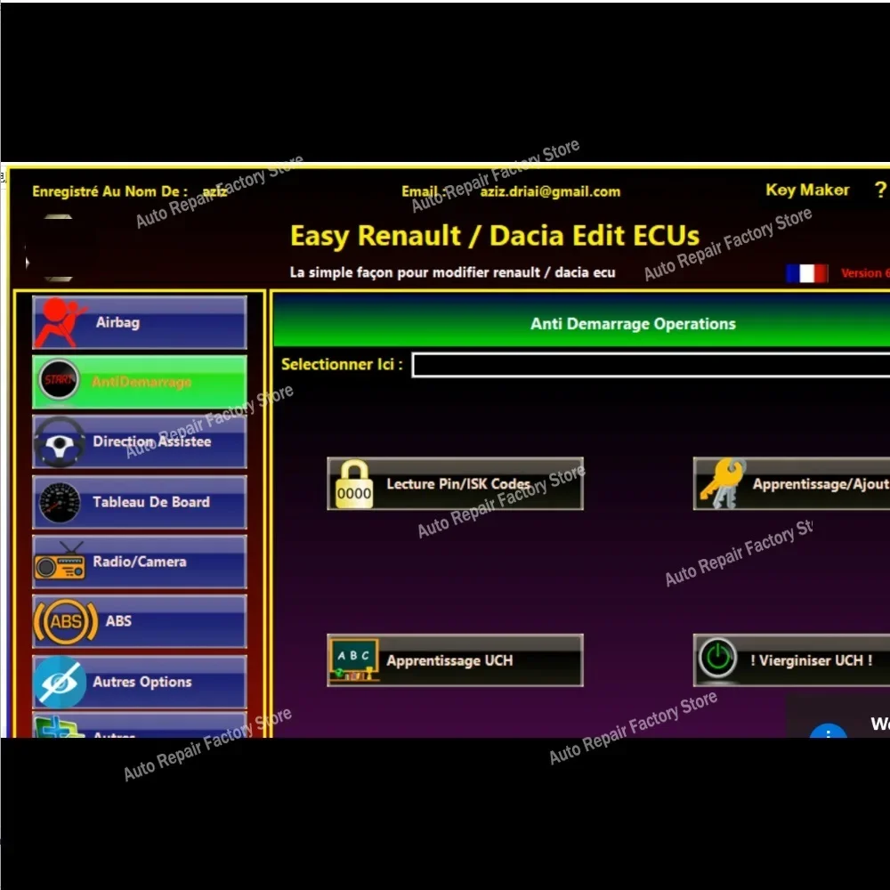 Easy Renault 6.1.4 Key Maker Dacia Edit Ecu para Renault Programmer Clear Crash Airbag Card Keys UCH Cleaner, funciona con Renolink