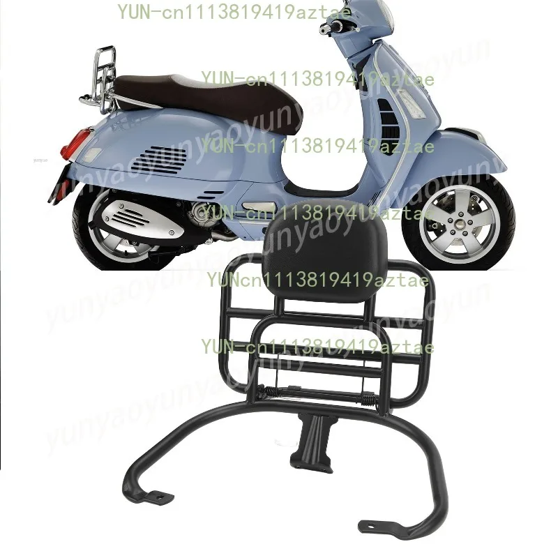 Rear Luggage Carrier with Cushioned Backrest Wear Resistant Cargo Support Bracket Fit for Sprint Primavera 150 Motorcycle