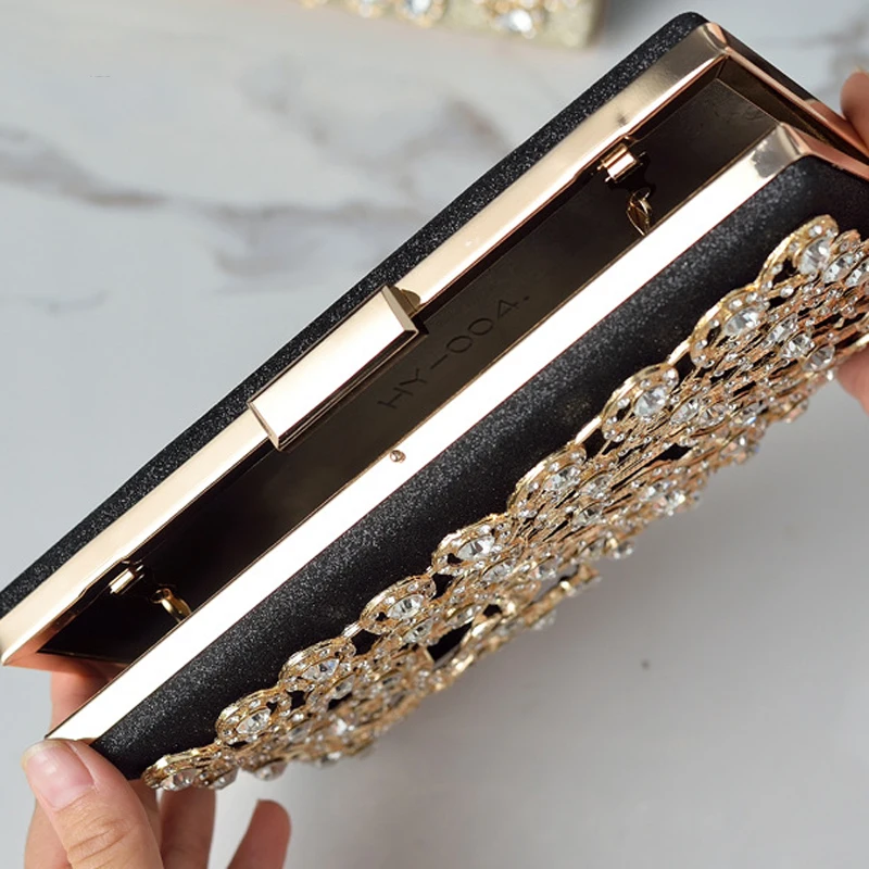 Kim Cương Giả Túi Sang Trọng Vai Pha Lê Clutch Nữ Nhỏ Thiết Kế Cầm Tay Kim Cương Bling Ví Và Túi Xách Túi Buổi Tối 2022