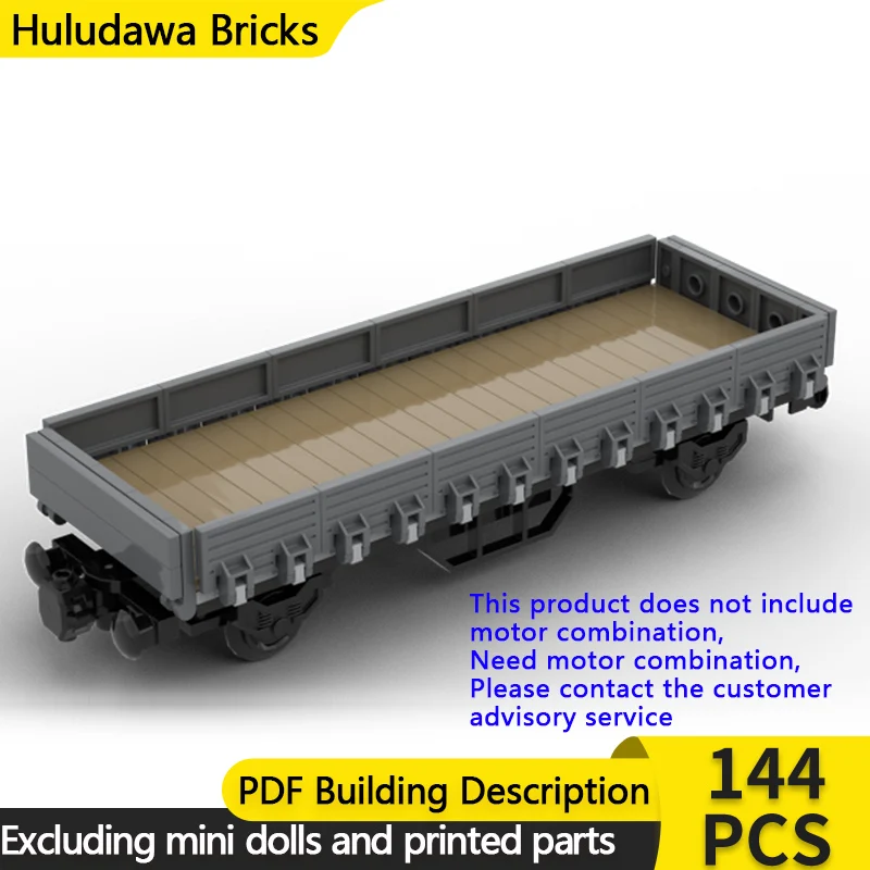 

City Car Model MOC Building Bricks 2-Axle Universal Flat Wagon Modular Technology Gifts Holiday Assemble Children Toys Suit