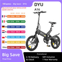 DYU A16 - Electric City Bike for Adults, 350W Motor, 54.6V/1.5ah Battery, 16 Inches