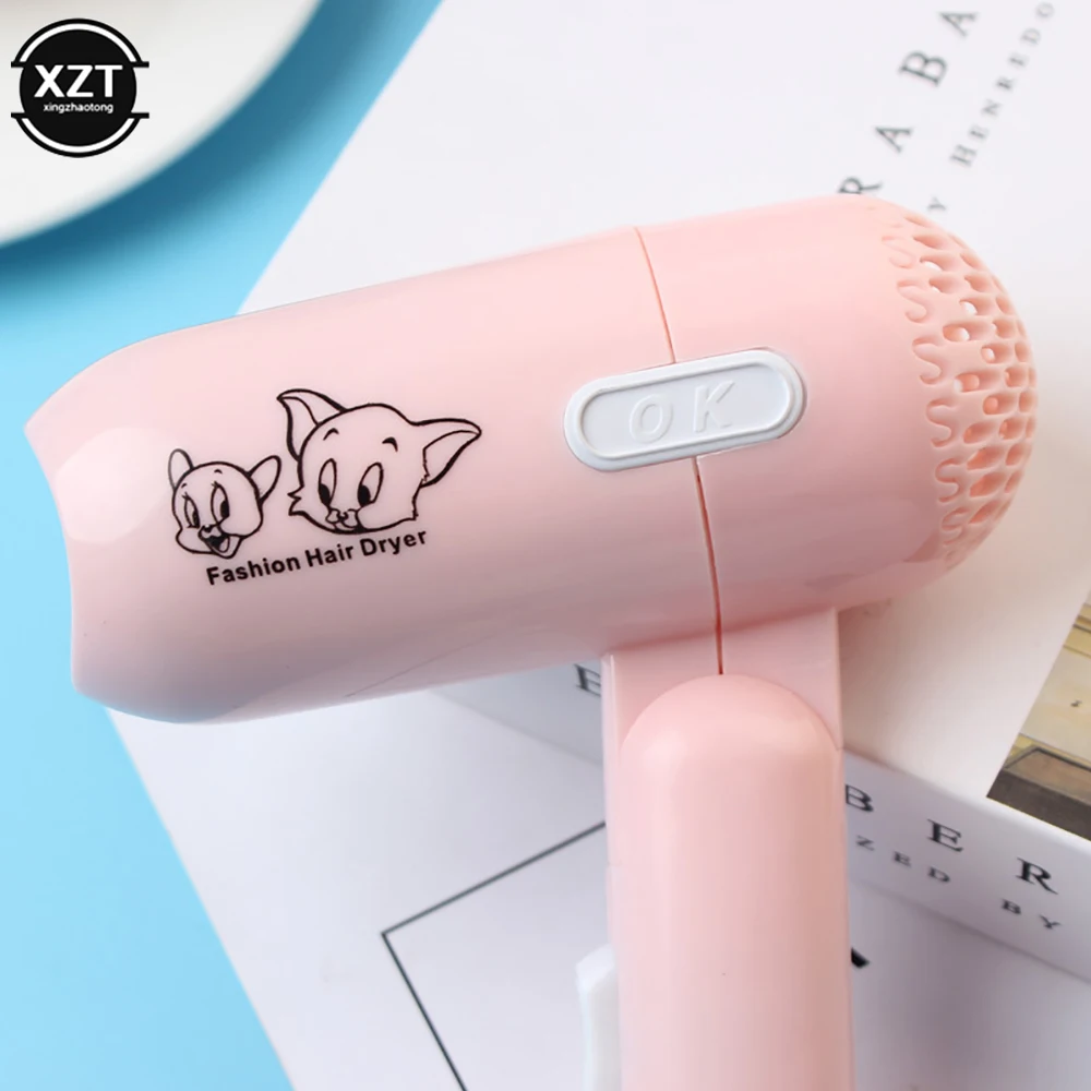 Foldable Hair Dryer Portable Home Travel Dorm Hair Dryer Hairdressing Salon Styling Tools Two-Speed Wind Mini Hair Dryer