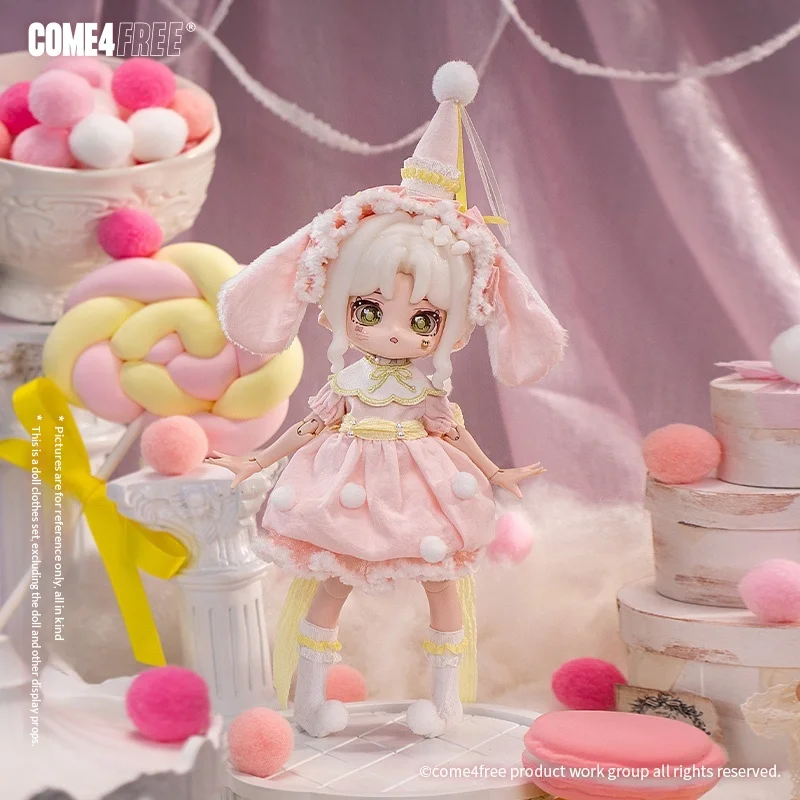 

Come4free BJD Doll Clothes Fairy Town Series Sweet Dream Party 12-Piece Skirt Set excluding Doll for Doll Fashion Accessories