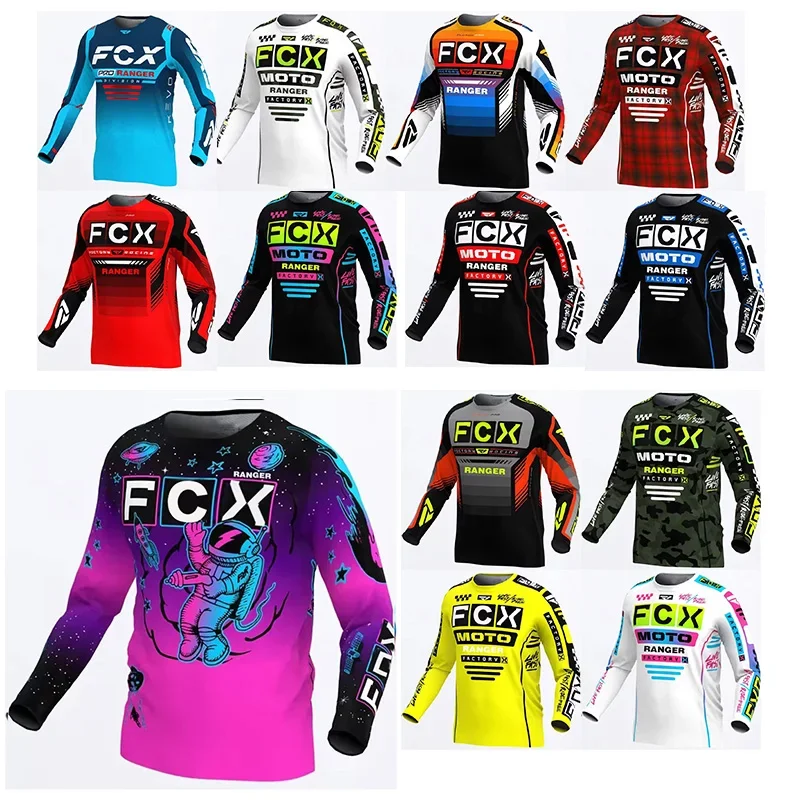 Motocross Mountain Enduro Bike Clothing Bicycle Moto Downhill T-shirt rangerFox Women Men Cycling Jersey MTB Shirts BMX