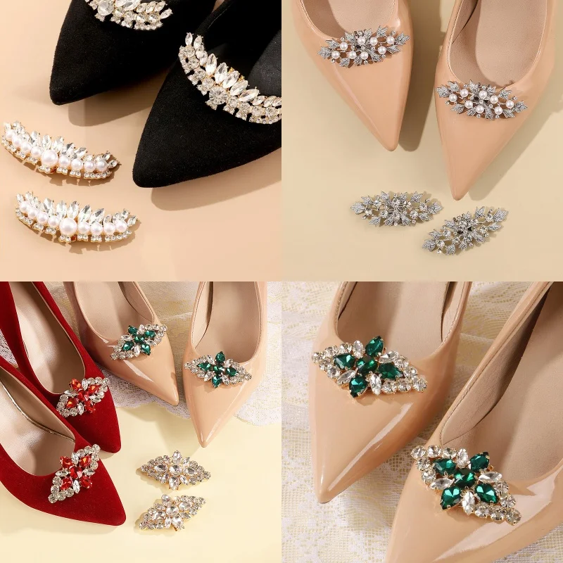 

1 шт. съемные женские зажимы для обуви, свадебные туфли для невесты, украшения, женские подвески на высоком каблуке, ювелирные изделия, украшения для обуви со стразами и кристаллами