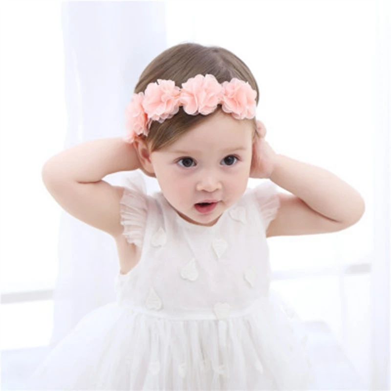 baby headband korean newborn flowers headbands baby girls hair accessories DIY jewelry Children photographed photos accessory