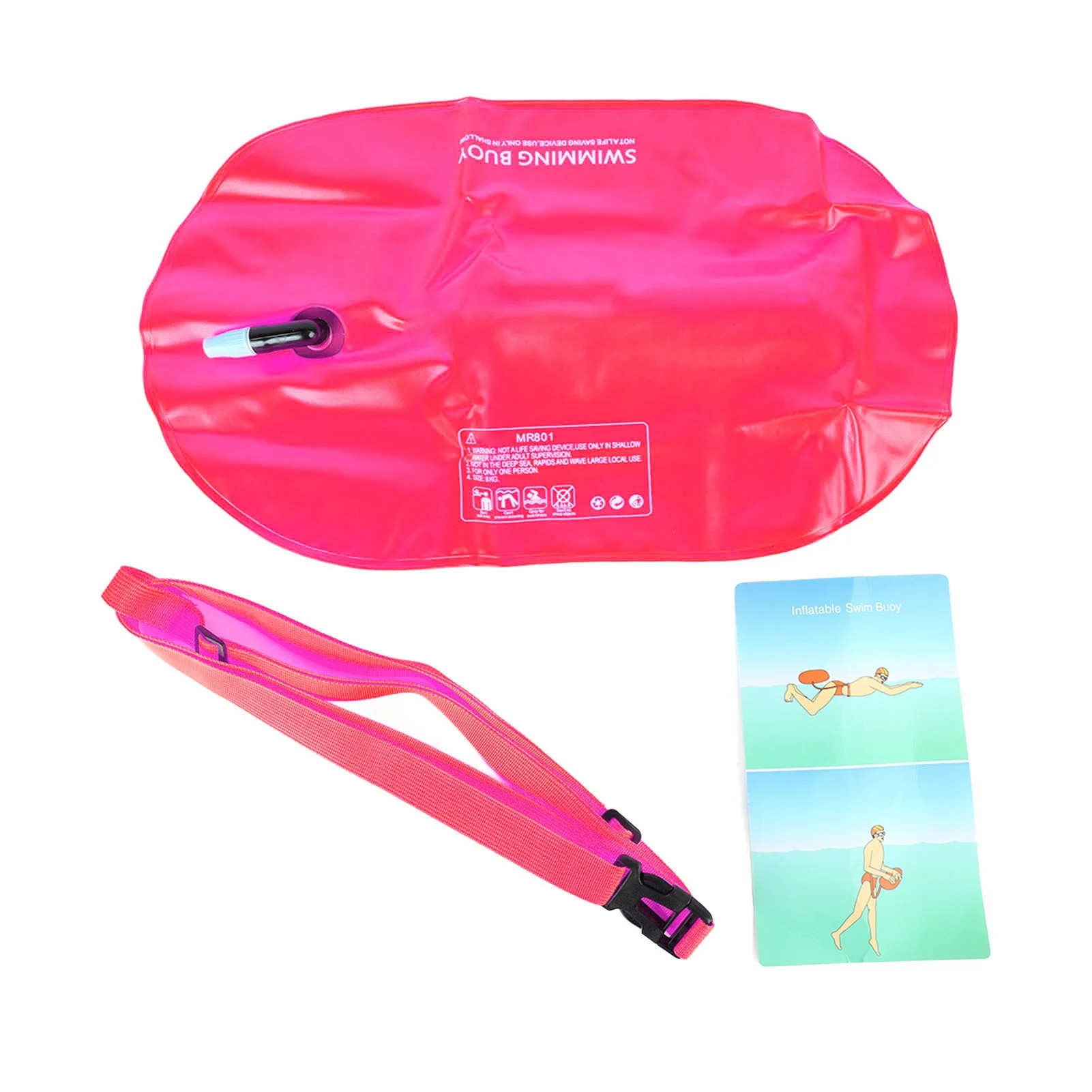 Swim Buoy Open Water Safety Swimming Life Saving Drift Buoy for Swim Training Snorkeling