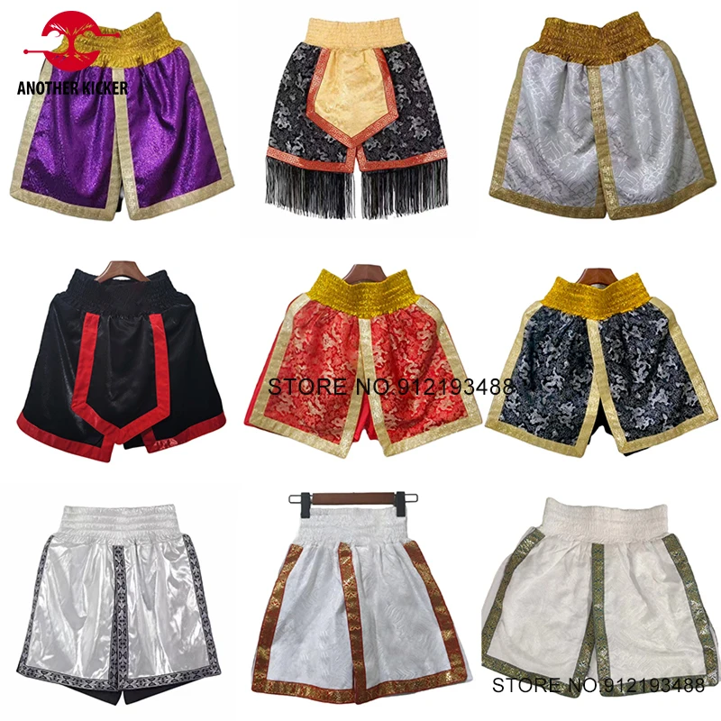 Kick Bo Shorts High Quality Compeon Training Kickbo Fight Pants Men Women Kid Martial Arts Muay Thai Grappg Trunk