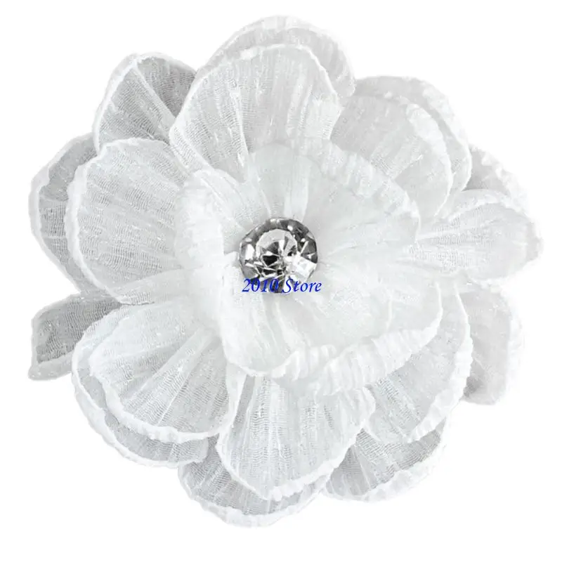 

F3MF Creative Flower Brooches Fashion Clothing Patches Detachable Dress Ornament for Shirt Jeans Clothing