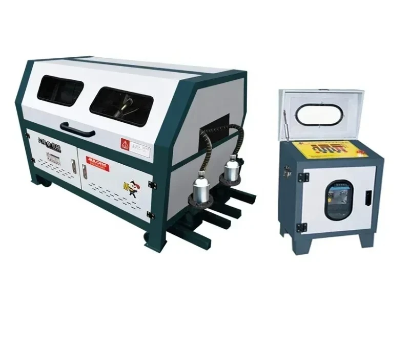 Steel Metal Automatic double frame steel bar straightening and with Long Service Life