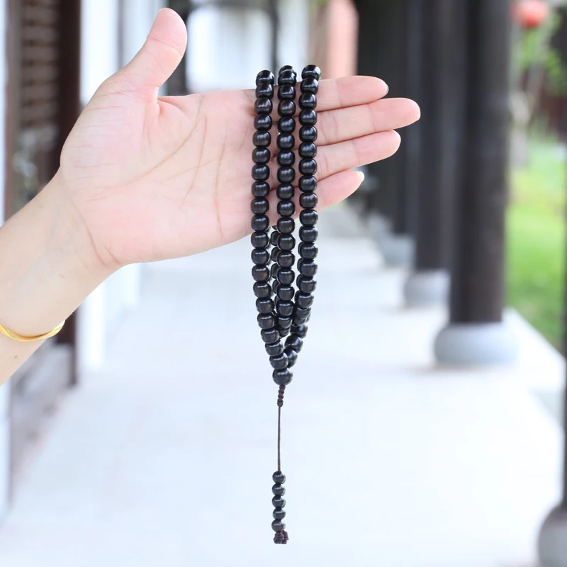 New Ebony Beaded Necklace 99 Pieces 108 Mara Yoga Unisex