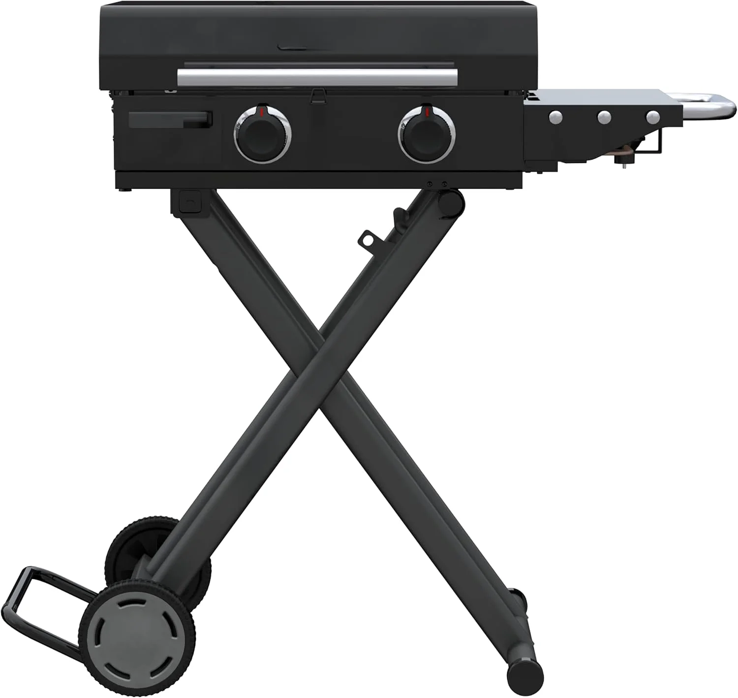 

22 Performance Series™ Folding Cart 2-Burner Portable Propane Gas Griddle, Black