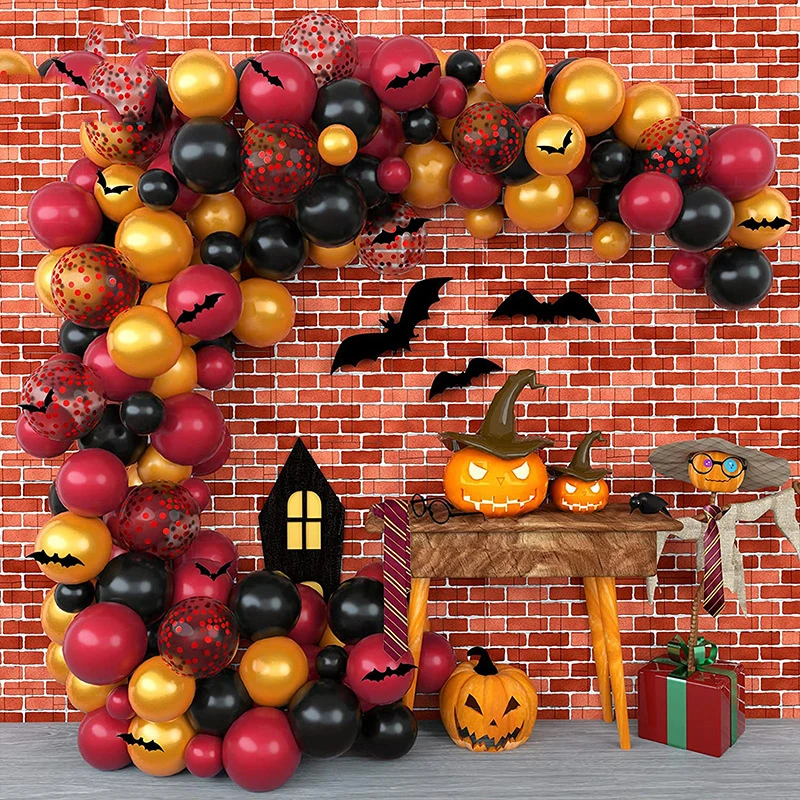 3D Bat Wall Stickers 12/48/72Pcs Halloween Decoration Bat Sticker for Home Halloween Party Decor