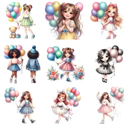 15cm Kids Cartoon Christmas Heart Love Cookie Dtf Transfers Ready To Press Patches For Clothing Heat Transfer Patches Stickers