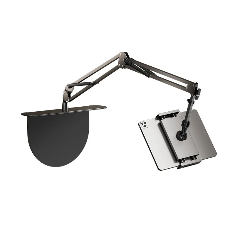 

Multifunctional Clamp Phone Holder, Flexible Gooseneck Arm for Bedside/Desk, 360° Rotation Overhead Stand for Live Streaming & V