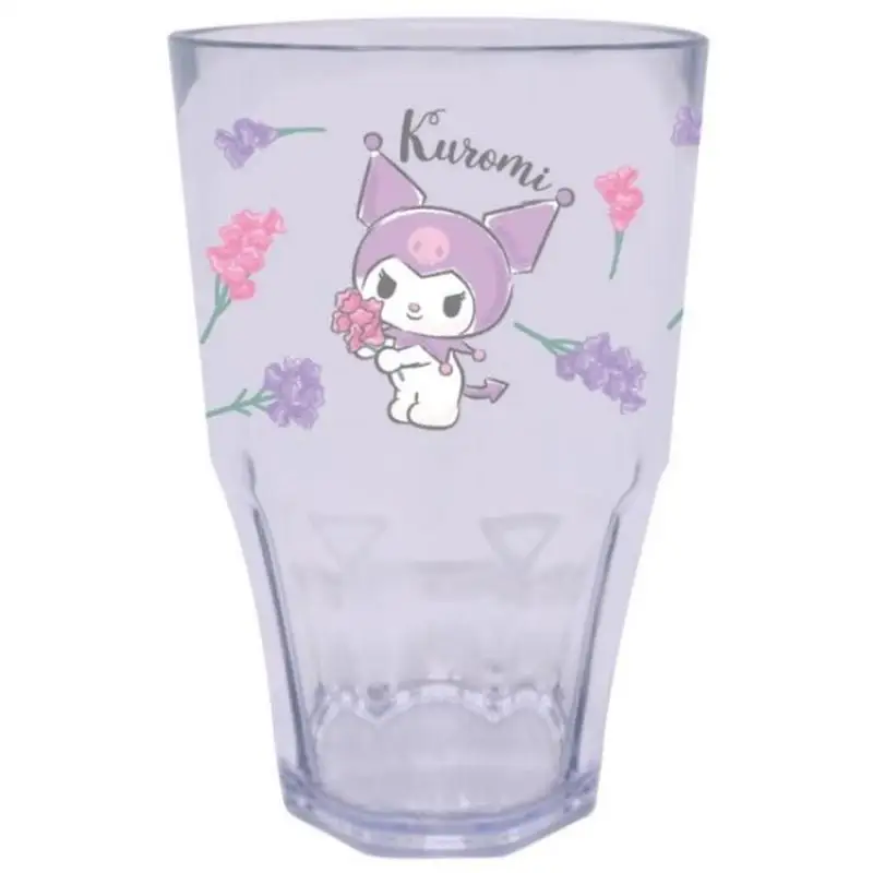 380Ml Sanrio Flowers Drink Cup Milk Cup Juice Cup Mouthwash Cup My Melody Kuromi Cinnamorol Kawaii Anime Plush Toy Friend Gift