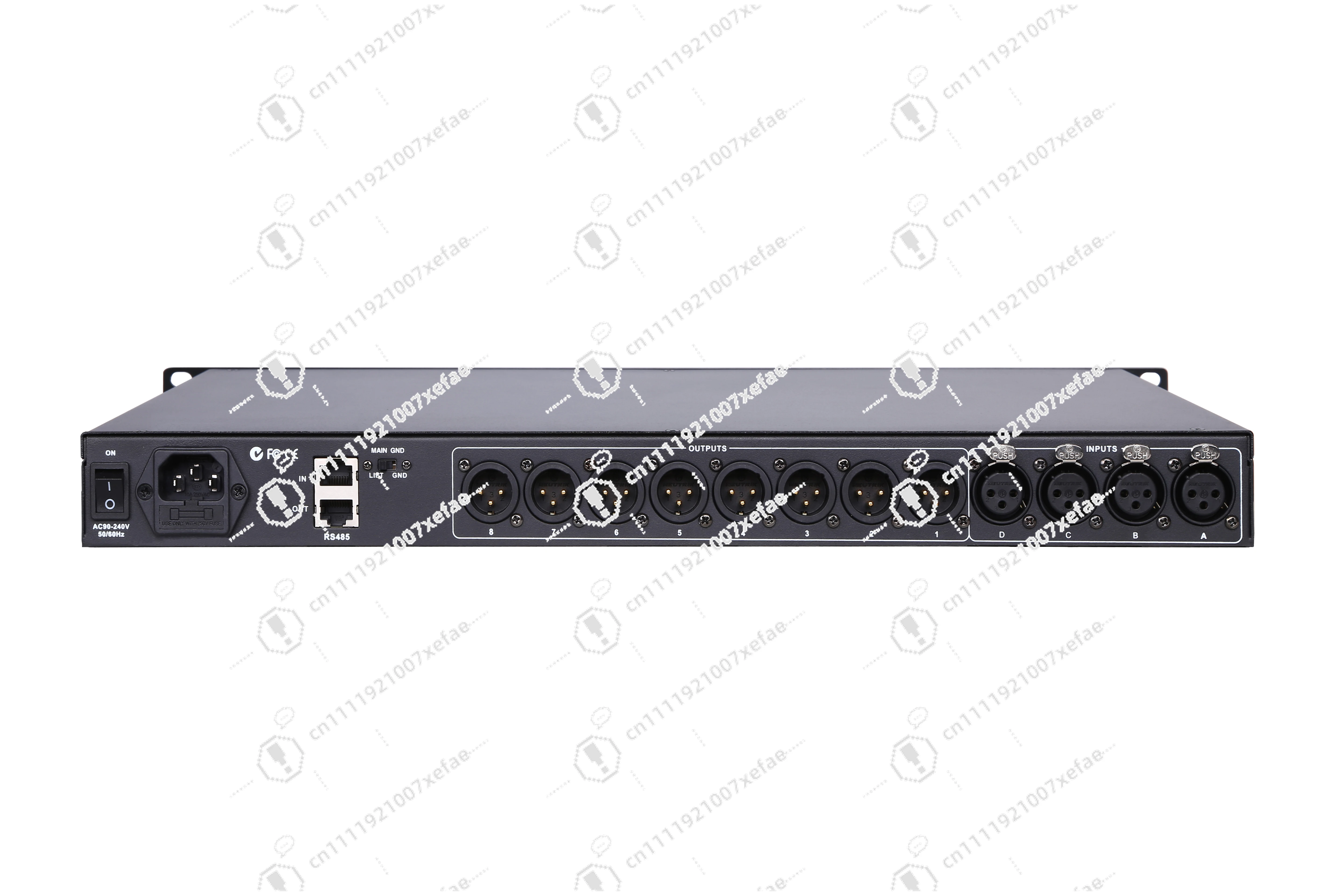 Audio processor 4 in 8 out audio processor output digital signal processor