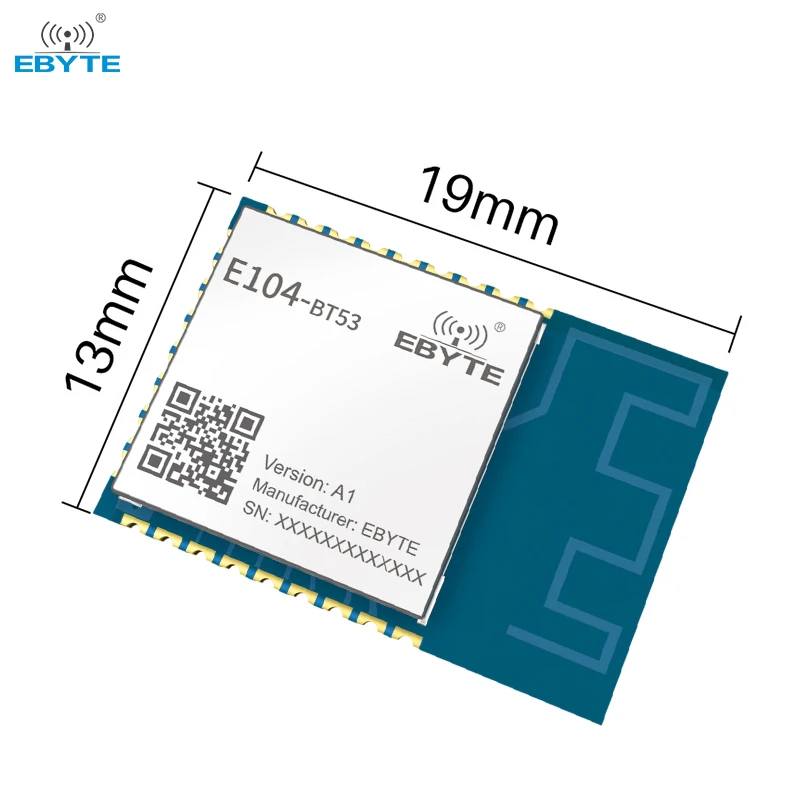 Bluetooth Ble5.2 Module EFR32BG22 Industrial-Grade 2.4GHz GFSK Wireless Transceiver Receiver EBYTE E104-BT53A1 SMD PCB Antenna