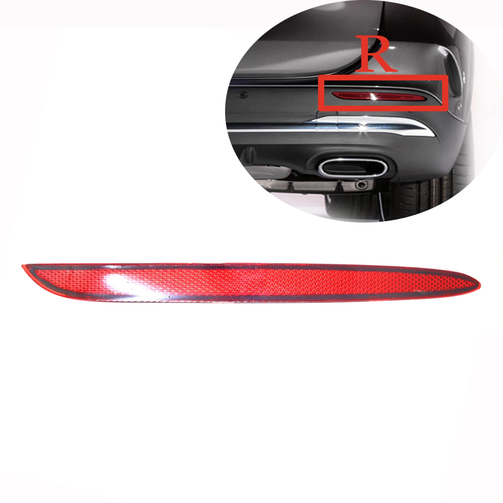 Rear Reflector Fit 18-23 Mercedes-Benz CLS class W257 X257 CLS220 CLS300 CLS350 CLS450 CLS50 SUV bumper Left Right Driver Side