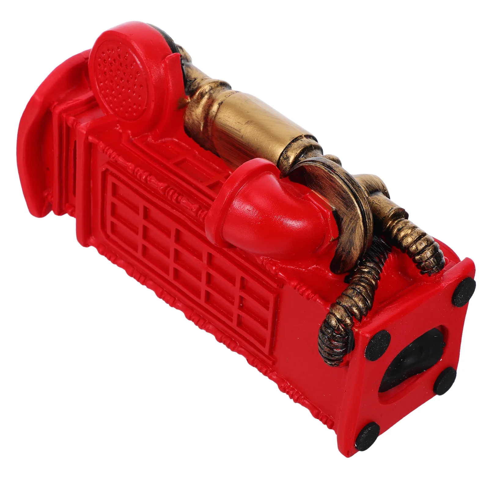 

Retro Telephone Booth Decoration Resin Vintage Pay Phone For Home Office Hotel Decor Mini Statue