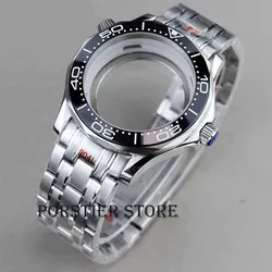 41mm Watch Case and Bracelet Stainless Steel Waterproof For Seamaster 300 600 NH35 NH36 Movement 31mm Dial Watch Accessories