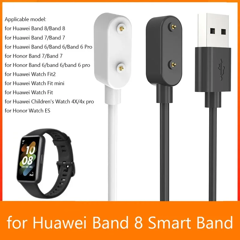

Smart Watch Charger Cord 100cm USB Smartwatch Charging Wire Replacement Charging Cable Accessories for Huawei Band 8 Smart Band