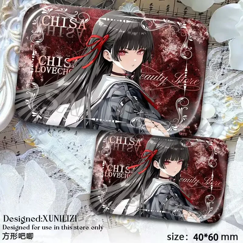 "밍차오" 새로운 캐릭터 "Qiu Yuan Fei Luo Luo Qian Saki Yuno" 사각형 바 사각형 동인 Tanzi 배지 펜던트 선물