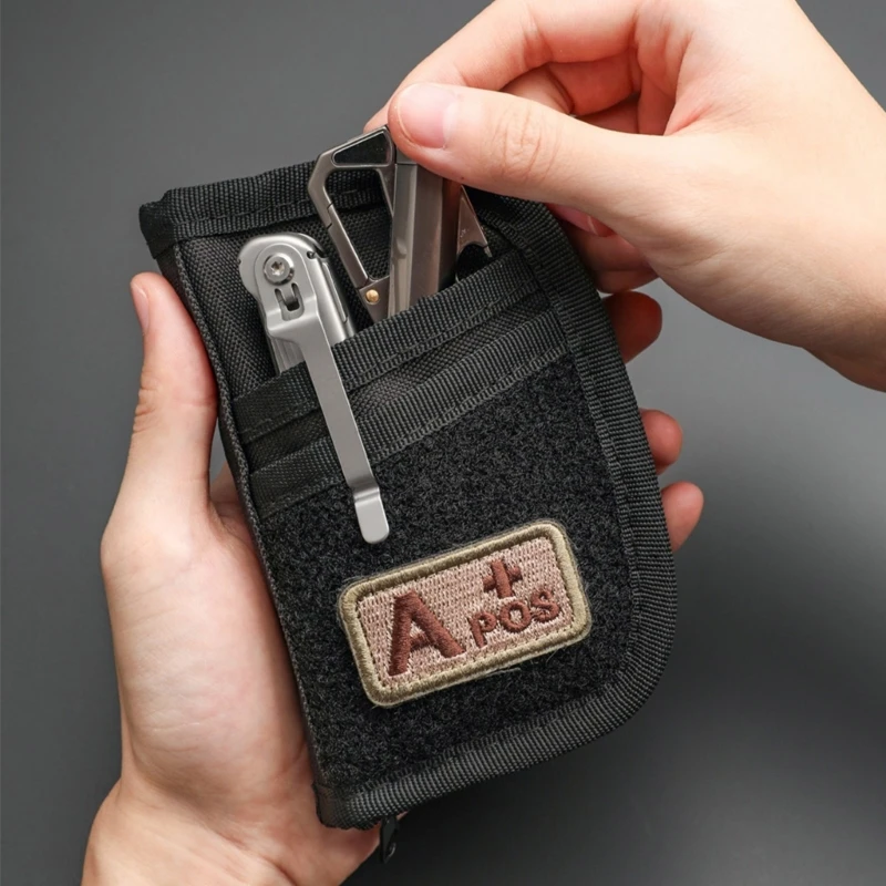 

Streamlined Multiple Use Wallet for Organizing Essential, Nylon Card&Tool Holder