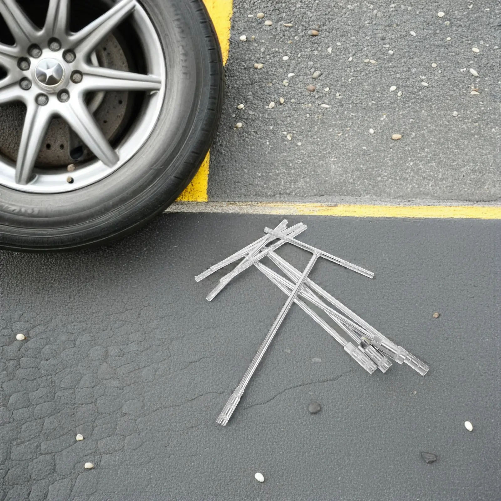 

5Pcs Hex Wrench T-Handle Extended Socket Spanner Metal T-Type Wrench Set Portable Repair Auto Maintenance Tools 8-12Mm