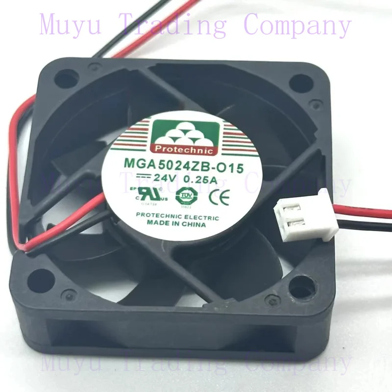 FOR Magic MGA5024ZB-O15 DC 24V 0.25A 50x50x15mm 2-Wire Server Cooling Fan