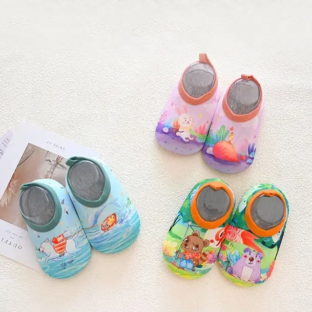 Kids Swimming Surf Sports Sneakers Summer Thin Anti-slip Swim Floor Socks Baby Kids Cartoon Pool Beach Water Shoes